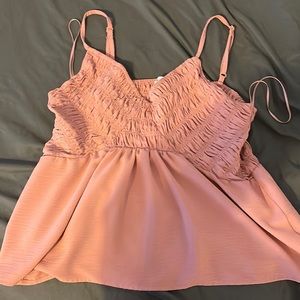 Soft pink tank top